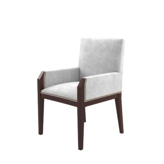 Fiona Upholstered Senior Hospitality Commercial Restaurant Lounge Hotel dining wood arm chair